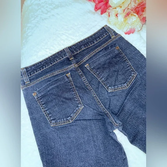 DKNY Dark Blue Straight Leg Jeans Size 10 - Picture 4 of 9